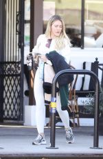 HILARY DUFF Out and About in Los Angeles 02/07/2020