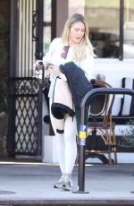 HILARY DUFF Out and About in Los Angeles 02/07/2020