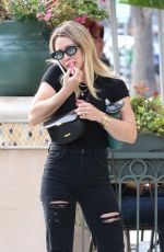 HILARY DUFF Out and About in Los Angeles 02/21/2020