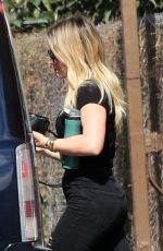 HILARY DUFF Out and About in Los Angeles 02/21/2020