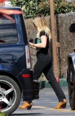 HILARY DUFF Out and About in Los Angeles 02/21/2020