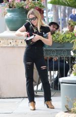 HILARY DUFF Out and About in Los Angeles 02/21/2020