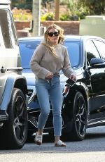 HILARY DUFF Out in Beverly Hills 02/13/2020