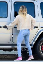 HILARY DUFF Out Shopping in Studio City 02/23/2020