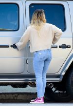 HILARY DUFF Out Shopping in Studio City 02/23/2020