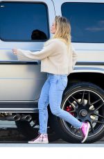 HILARY DUFF Out Shopping in Studio City 02/23/2020