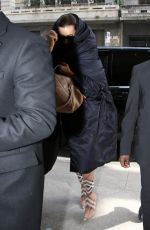 IRINA SHAYK Arrives at Her Hotel in Milan 02/23/2020