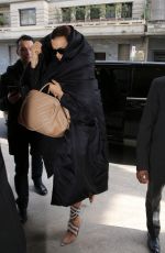 IRINA SHAYK Arrives at Her Hotel in Milan 02/23/2020