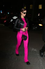 IRINA SHAYK Arrives at Versace Fashion Show at MFW in Milan 02/21/2020