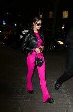 IRINA SHAYK Arrives at Versace Fashion Show at MFW in Milan 02/21/2020