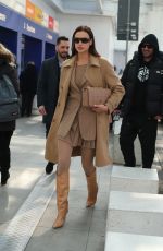 IRINA SHAYK at Airport in Milan 02/19/2020