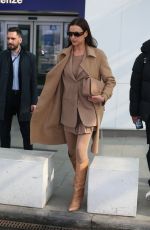 IRINA SHAYK at Airport in Milan 02/19/2020