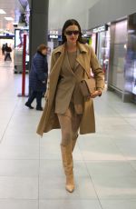 IRINA SHAYK at Airport in Milan 02/19/2020