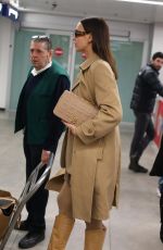 IRINA SHAYK at Airport in Milan 02/19/2020