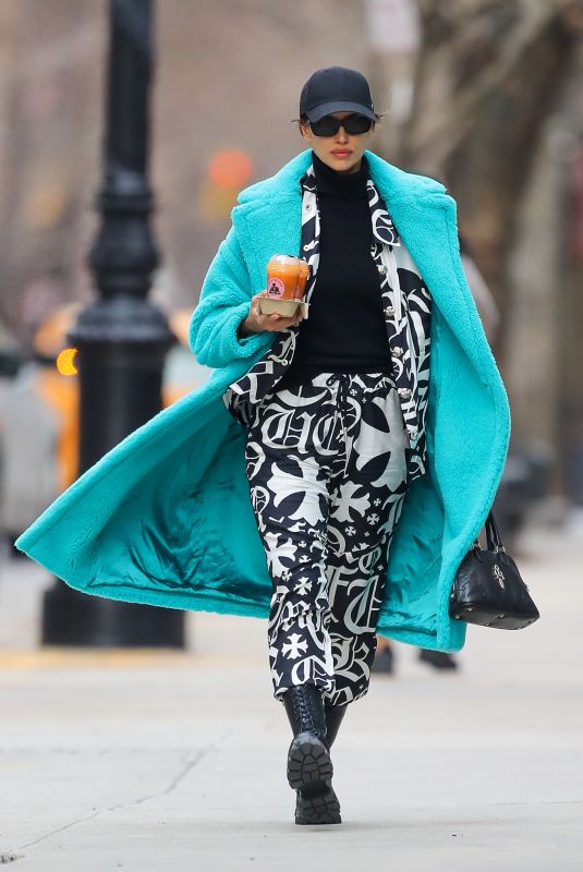 IRINA SHAYK at Joe & the Juice in New York 02/12/2020