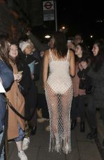IRINA SHAYK Leaves Annabels in London 02/02/2020