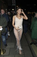 IRINA SHAYK Leaves Annabels in London 02/02/2020