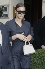 IRINA SHAYK Leaves Her Hotel in Paris 02/27/2020