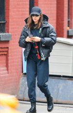 IRINA SHAYK Out and About in New York 02/07/2020