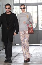 IRINA SHAYK Out at Milan Fashion Week 02/21/2020