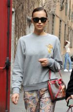 IRINA SHAYK Out at Milan Fashion Week 02/21/2020
