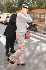 IRINA SHAYK Out at Milan Fashion Week 02/21/2020