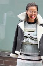 JAMIE CHUNG Out at New York Fashion Week 02/08/2020