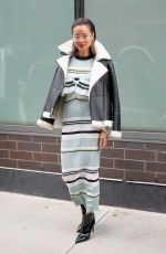 JAMIE CHUNG Out at New York Fashion Week 02/08/2020