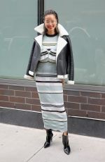 JAMIE CHUNG Out at New York Fashion Week 02/08/2020
