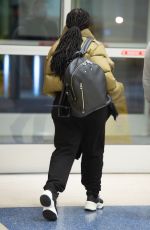JANET JACKSON at JFK Airport in New York 02/08/2020