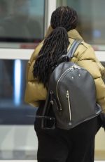 JANET JACKSON at JFK Airport in New York 02/08/2020