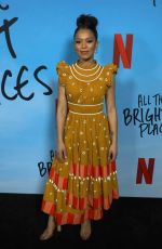 JAZ SINCLAIR at All the Bright Places Premiere in Hollywood 02/24/2020