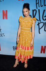 JAZ SINCLAIR at All the Bright Places Premiere in Hollywood 02/24/2020