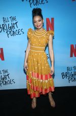JAZ SINCLAIR at All the Bright Places Premiere in Hollywood 02/24/2020
