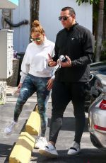 JENNIFER LOPEZ and Alex Rodriguez Arrives at a Gym in Miami 02/27/2020