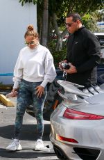 JENNIFER LOPEZ and Alex Rodriguez Arrives at a Gym in Miami 02/27/2020