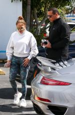 JENNIFER LOPEZ and Alex Rodriguez Arrives at a Gym in Miami 02/27/2020