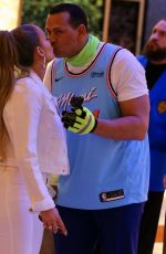 JENNIFER LOPEZ and Alex Rodriguez on the Set of Hard Rock Super Bowl Commercial 02/01/2020