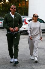 JENNIFER LOPEZ and Alex Rodriguez Out in Miami 02/23/2020