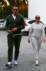 JENNIFER LOPEZ and Alex Rodriguez Out in Miami 02/23/2020