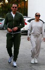 JENNIFER LOPEZ and Alex Rodriguez Out in Miami 02/23/2020