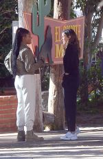JESSICA ALBA and GABRIELLE UNION on the Set fo L.A.