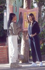 JESSICA ALBA and GABRIELLE UNION on the Set fo L.A.