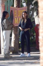 JESSICA ALBA and GABRIELLE UNION on the Set fo L.A.