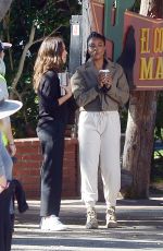 JESSICA ALBA and GABRIELLE UNION on the Set fo L.A.