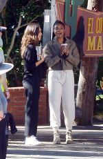 JESSICA ALBA and GABRIELLE UNION on the Set fo L.A.