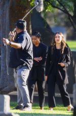 JESSICA ALBA and GABRIELLE UNION on the Set fo L.A.
