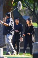 JESSICA ALBA and GABRIELLE UNION on the Set fo L.A.