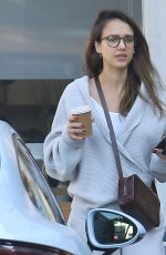 JESSICA ALBA at Blue Bottle Coffee in Beverly Hills 02/08/2020