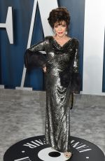 JOAN COLLINS at 2020 Vanity Fair Oscar Party in Beverly Hills 02/09/2020